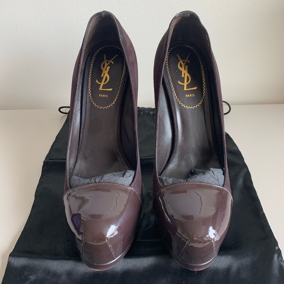 YSL Yves Saint Laurent Cap Toe Pump - Picture 3 of 8